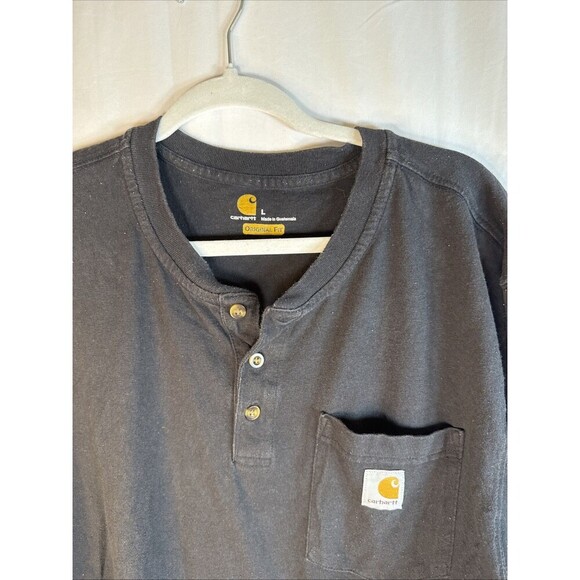 Men’s Carhartt Black Short Sleeve T Shirt Size Large Preowned - Picture 9 of 10
